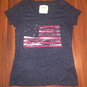 Abercrombie & Fitch American Flag Shirt